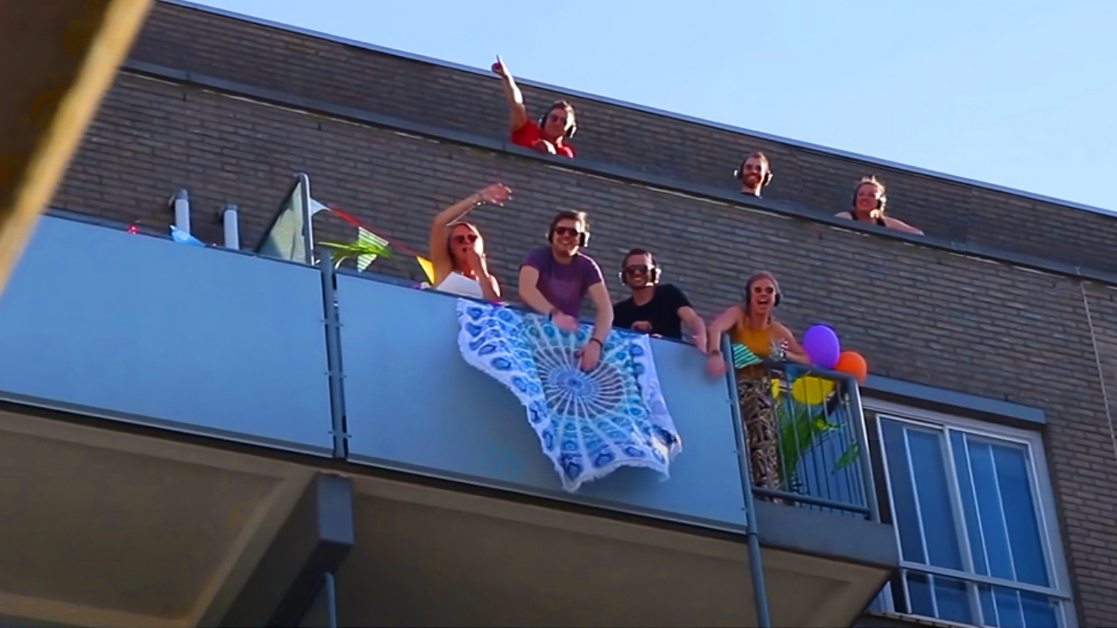 Silent Disco Express Flat Gebouw Feest