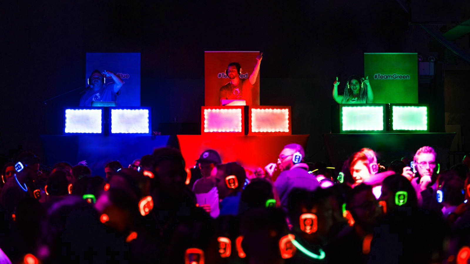 Silent Disco DJ Battle koptelefoons huren